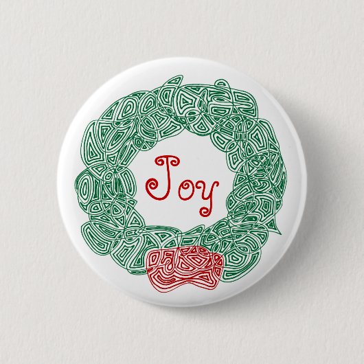 Joy Wreath Button (Vorderseite)