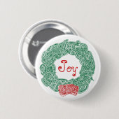 Joy Wreath Button (Vorne & Hinten)