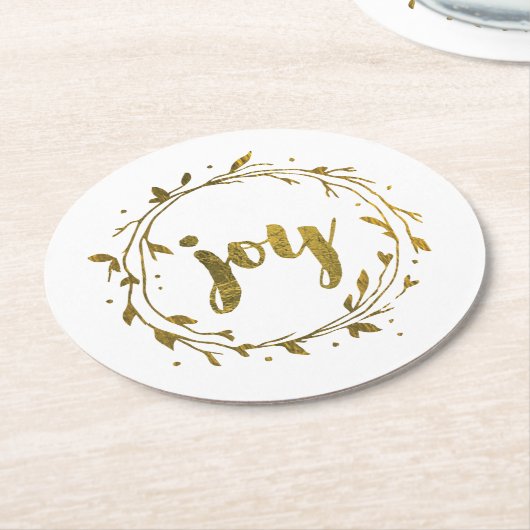 Joy Wreath Christmas Untersetzer (Angewinkelt)