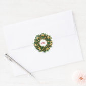 Joy Wreath - Circle Sticker (Umschlag)