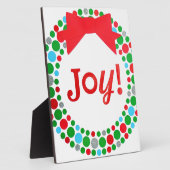 Joy Wreath Fotoplatte (Seite)