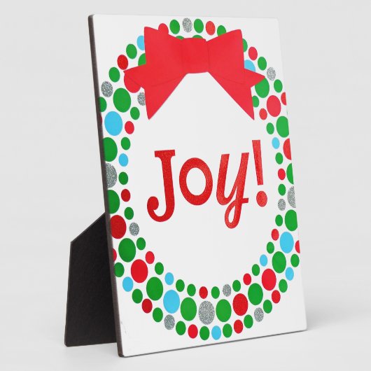 Joy Wreath Fotoplatte (Seite)