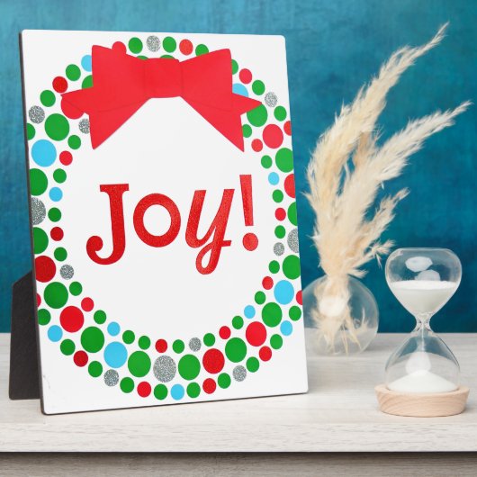 Joy Wreath Fotoplatte (Seite)