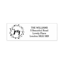 Joy Wreath Holiday Adresse Permastempel
