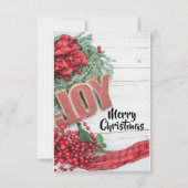 Joy & Wreath Holiday Collection Karte (Vorderseite)