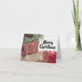 Joy & Wreath Holiday Collection Karte (Vorderseite)