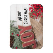 Joy & Wreath Holiday Collection Magnet (Vertikal)
