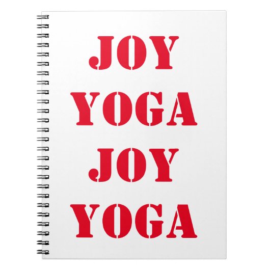 Joy Yoga Joy Notizblock (Vorderseite)