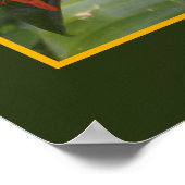 Joy Zen Meditation Orange Blume Foto Templat Poster (Ecke)