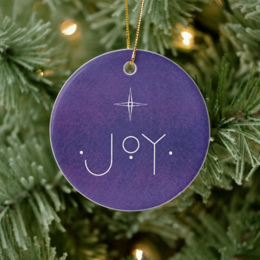 JOY-Zierarbeit, MIT PERSONALISIERTER NACHRICHT Keramik Ornament (Baum)
