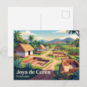 Joya de Cerén El Salvador Postkarte (Vorne/Hinten)