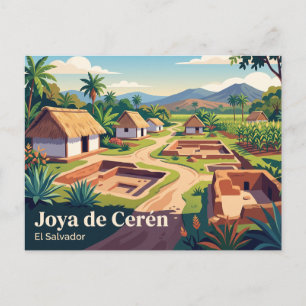Joya de Cerén El Salvador Postkarte