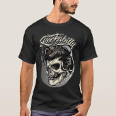 Joyable Skull Of Motivational Drifting Quote T-Shirt (Vorderseite)