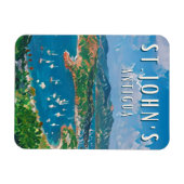 Joyau der Karibik: Saint John’s Magnet (Horizontal)