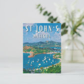 Joyau der Karibik: Saint John’s Postkarte (Stehend Vorderseite)