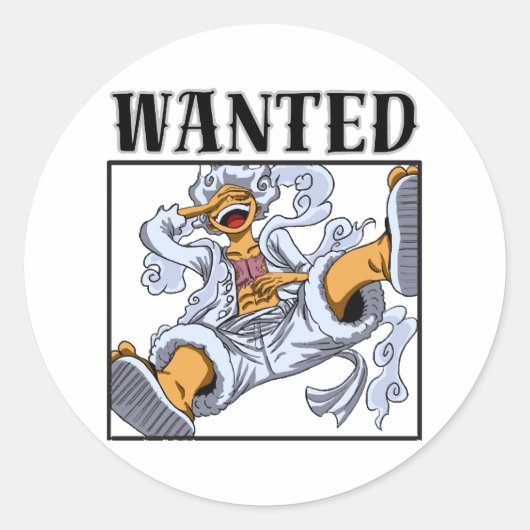 Joyboy luffy runder aufkleber (Vorderseite)