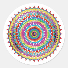 Joyburst Mandala clipart Runder Aufkleber