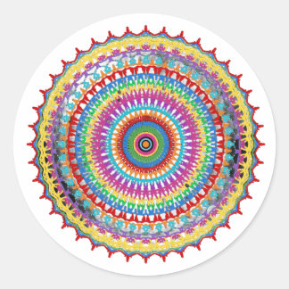 Joyburst Mandala clipart Runder Aufkleber