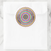 Joyburst Mandala clipart Runder Aufkleber (Tasche)
