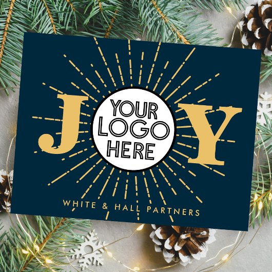 Joybusiness Logo Weihnachtsfeiertag Snowflake Postkarte
