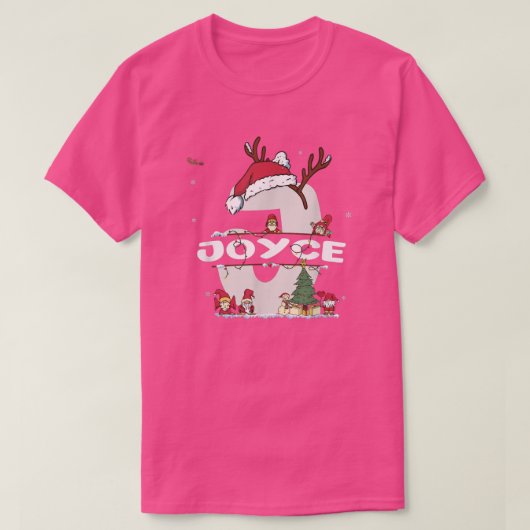 Joyce Christmas Shirt w Joyce Name for funny Xmas (Design vorne)