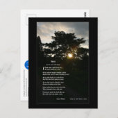 Joyce Kilmer "Trees" illustriert von Enkelin Postkarte (Vorne/Hinten)