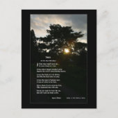 Joyce Kilmer "Trees" illustriert von Enkelin Postkarte (Vorderseite)