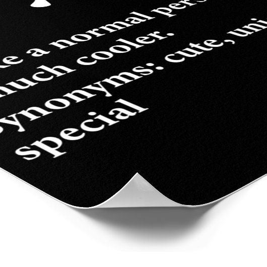 Joyce Name Definition Funny D Poster (Ecke)