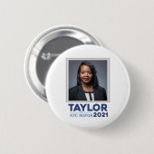 Joycelyn Taylor für NYC Mayor 2021 Button (Vorne & Hinten)
