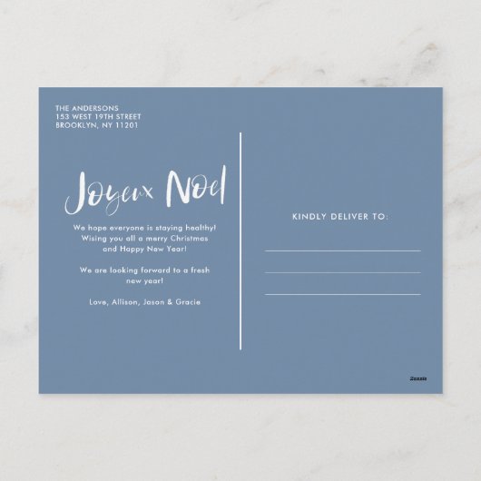 Joyeaux Weihnachten Foto (Rückseite)