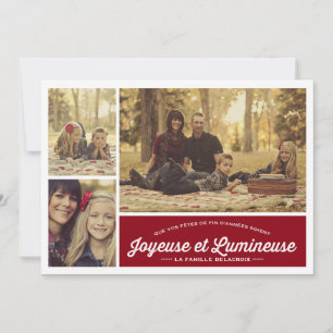 Joyeuse et Lumineuse 3 carte de Foto de vacances
