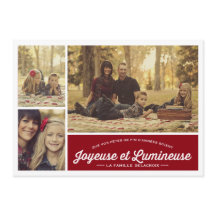 Joyeuse et Lumineuse 3 carte de Foto de vacances