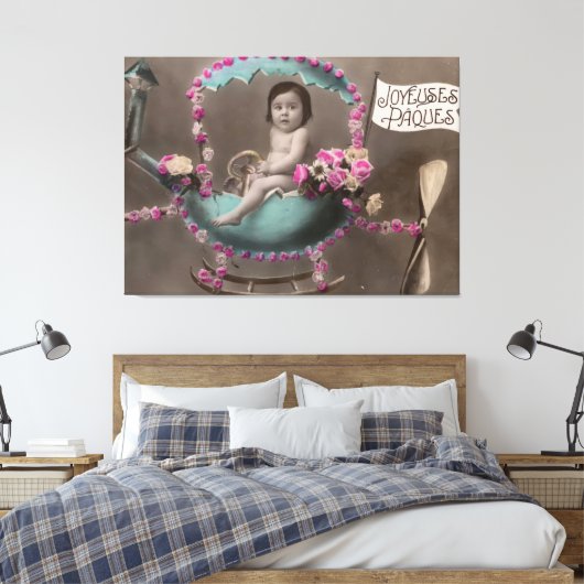 Joyeuse Paques Leinwanddruck (Insitu (Schlafzimmer))