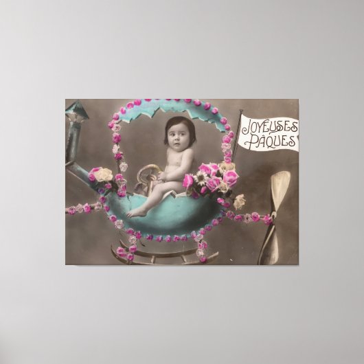 Joyeuse Paques Leinwanddruck (Vorderseite)