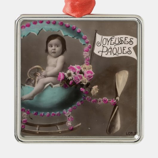 Joyeuse Paques Ornament Aus Metall (Vorne)