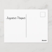 Joyeuse Paques Postkarte (Rückseite)