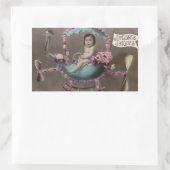 Joyeuse Paques Rechteckiger Aufkleber (Tasche)