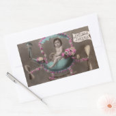 Joyeuse Paques Rechteckiger Aufkleber (Umschlag)