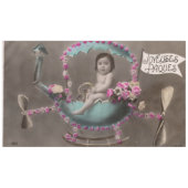 Joyeuse Paques Tischdecke (Vorderseite (Horizontal))