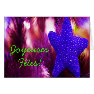 Joyeuses Fêtes et Bonne Année Lila Blue Star I