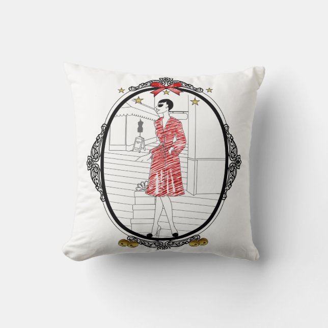 Joyeuses Fêtes Kissen (Vorderseite)