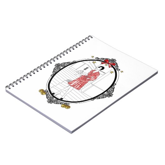 Joyeuses Fêtes Notizblock (Linke Seite)