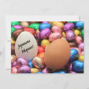 Joyeuses Pâques Chocolate Ostereier Feiertagskarte