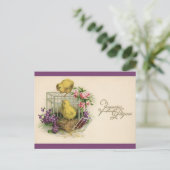 Joyeuses Paques (Happy Oaster) Vintag Feiertagspostkarte (Stehend Vorderseite)