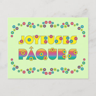 Joyeuses Pâques Postkarte