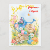 Joyeuses Pâques Postkarte (Vorderseite)