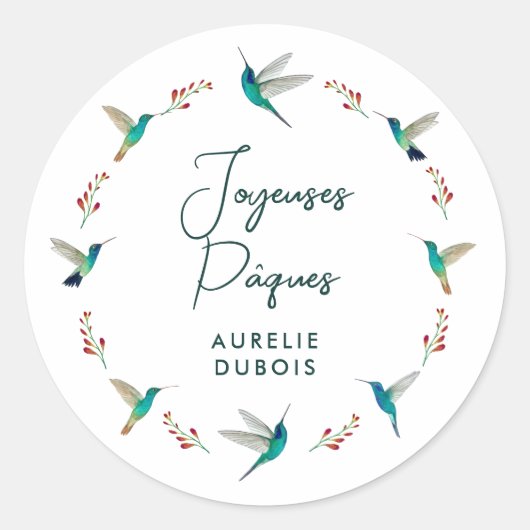 Joyeuses Pâques Sticker (Vorderseite)
