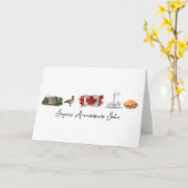 Joyeux Anniversaire Card, Französisch-Kanadisch, Q Karte (Gelbe Blume)