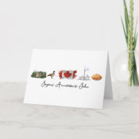 Joyeux Anniversaire Card, Französisch-Kanadisch, Q