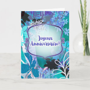 Joyeux Anniversaire de Mariage - Französisch Karte